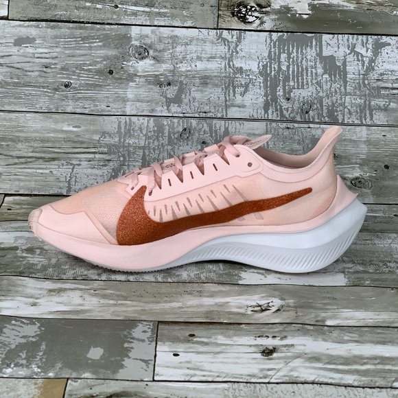 Nike Zoom Gravity Sparkle Running Shoes Pink/Metallic Bronze Womens Size 9 - Picture 2 of 10